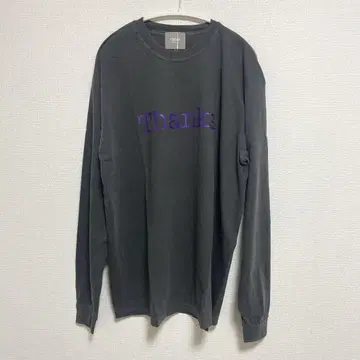 TODAY edition 'Thanks'LS Tee CHARCOAL XL