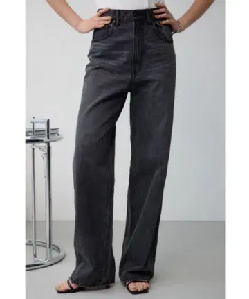 AZUL DENIM 하이웨스트 와이드 데님