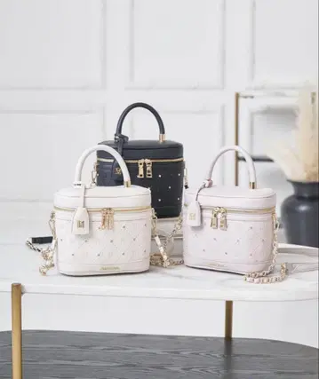 로제뮤즈 Bijou vanity bag pink