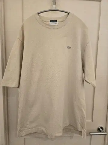 라코스테 LACOSTE 티셔츠 아이보리색