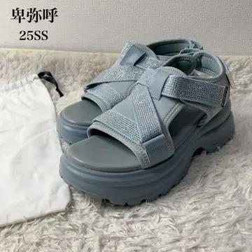 컨디션 최상 히미코 [ 25SS ] 큐빅 벨트 스포츠 샌들 경량 밑창