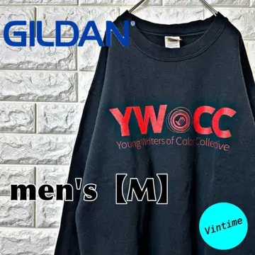 V43 [ GILDAN ] 프린트 맨투맨 [ 남성용 M ] 블랙