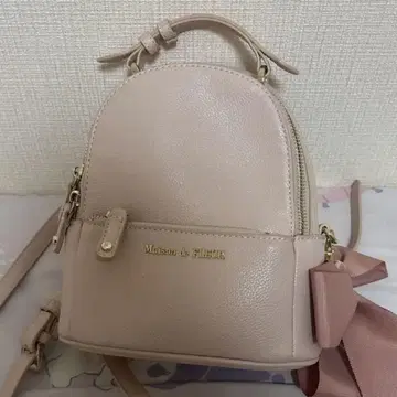 메조플 백팩 Maison de FLEUR 리본 S 백팩 양산