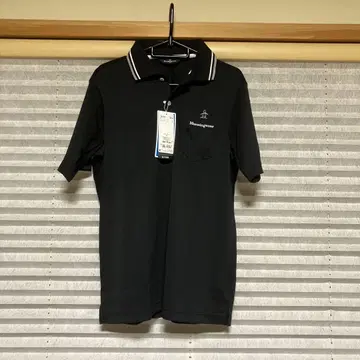 Munsingwear SG1702 블랙 피케 셔츠 M 사이즈
