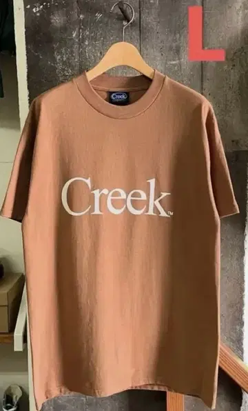 Creek 브라운 T셔츠 사이즈 L