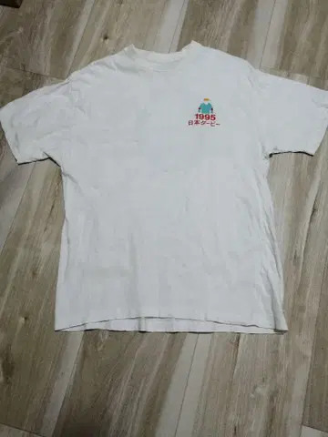 1995년 G1 일본 더비 타야스 츠요시 우승 기념 경마 티셔츠 흰색