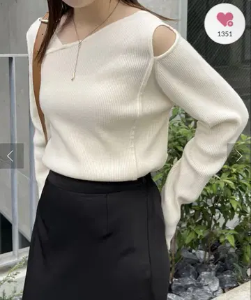 CAPRICIEUX LE'MAGE 2WAY 어깨트임 아시메 풀오버