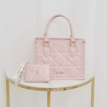 RoseMuse 로제뮤즈 Quilting tote S pink