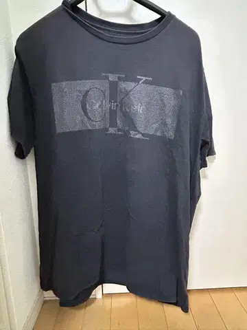 Calvin Klein 로고 티셔츠 블랙