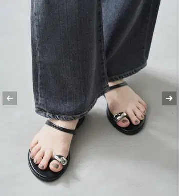 메탈 썸 반지 샌들