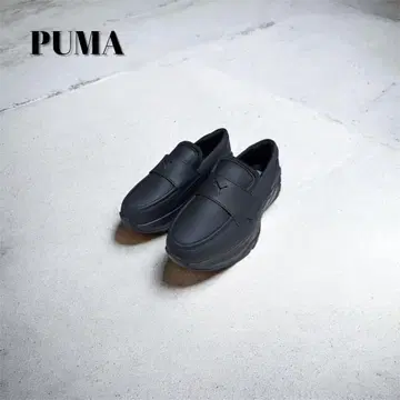 컨디션 최상 PUMA 푸마 로퍼 통굽 스니커즈 블랙 25cm