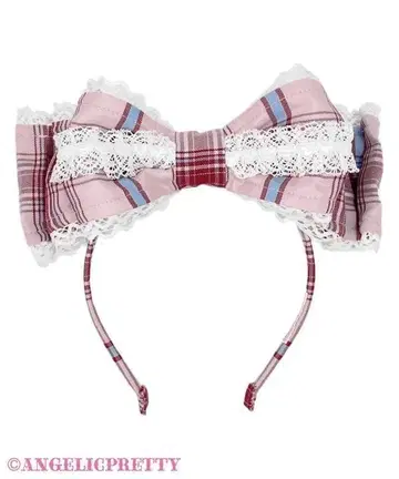 Angelic Pretty Pretty 쿠루링 머리띠 (타탄)