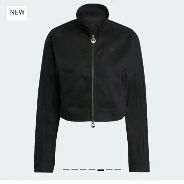 adidas 파이어버드 트윌 크롭 트랙 탑 블랙
