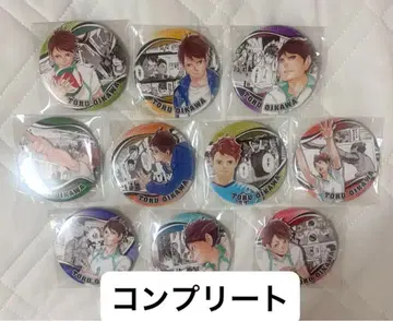 하이큐 전시회 오이카와 토오루 컬렉션 캔뱃지 HEROES 컴플리트 10점
