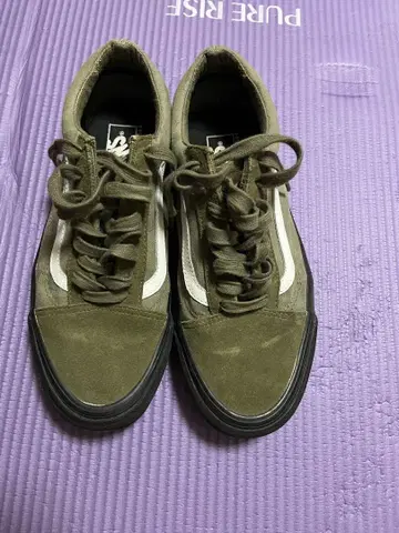 Vans 올리브 스웨이드 스니커즈