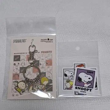 피넛 스누피 75주년 키체인 스티커