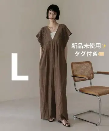 LOWRYS FARM 요우류우 셔링 살로펫 브라운 L