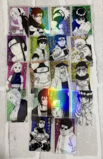 NARUTO 홀로 클리어 카드 점페스 사스케 사쿠라 네지 카카시 이노