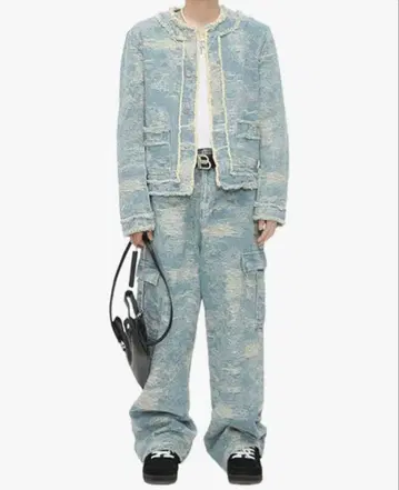 DIIZOO 블루 데님 셋업 M 사이즈