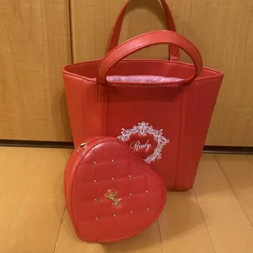 Rady 레드 토트백 하트 파우치