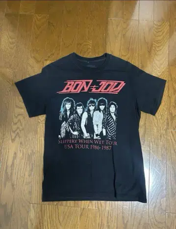 BON JOVI 투어 T셔츠 블랙