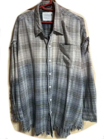 R13 shredded seam drop neck 셔츠 츠네타 다이키