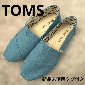 TOMS 탐스 23cm 슬립온 블루 택 포함 미사용 새상품