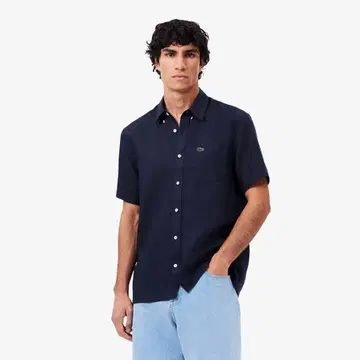 Lacoste 네이비 반팔 피케 셔츠