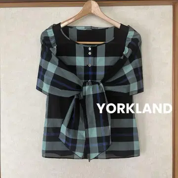 YORKLAND 요크랜드 새상품급 상의 체크