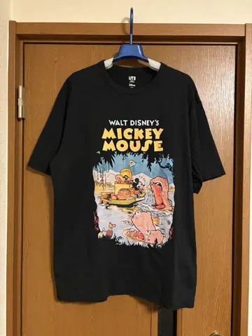 UNIQLO Mickey Mouse T shirt XL 블랙