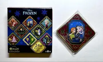 FROZEN 겨울왕국 프리미엄 스퀘어 금 배지 안나 엘사 어린 시절