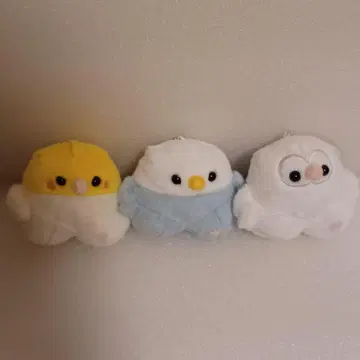 달리는 작은 새 마스코트 봉제 인형 전 3종 세트