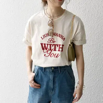 SHIPS any 로고 프린트 TEE 미사용 새상품