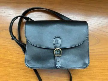 일비종떼 가죽 숄더백 블랙