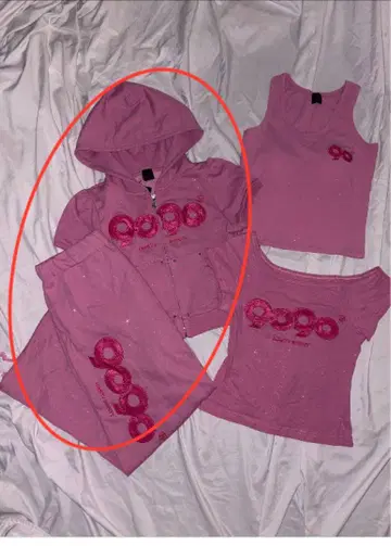 9090OGLogoGlitterZipHoodieSweatPants