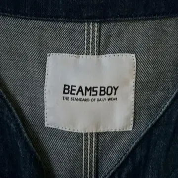 BEAMS BOY 데님 노카라 코트