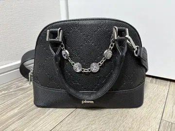 pium 삐움 비쥬 장식 모노그램 미니 백