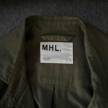 MHL, 올리브 롱 셔츠 원피스