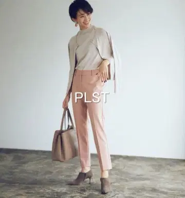 [새상품급] PLST 브러쉬드 백 스틱 팬츠 핑크