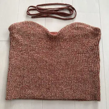 CLANE HEATHER COTTON KNIT TUBETOP