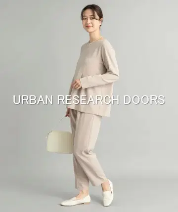 [컨디션 최상] URBAN RESEARCH DOORS 페플럼 상의 셋업