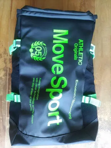 미사용 Move Sport 대용량 백팩 블랙/그린