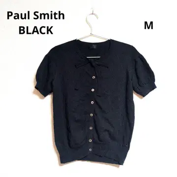 0152 Paul Smith BLACK 반팔 가디건 캐시미어 혼방 M