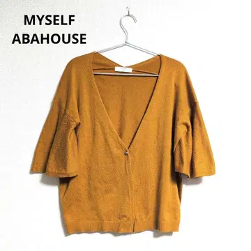 0153 MYSELF ABAHOUSE 플레어 슬리브 가디건