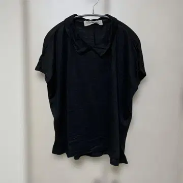 Midiumi 블랙 반팔 피케 셔츠