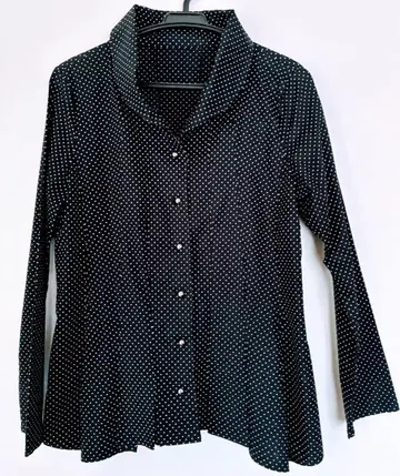 [미사용 새상품] CECI OU CELA 도트 무늬 셔츠 블라우스 (M)