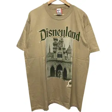 미사용 새상품 90년대 Disney 사진 실사 티셔츠 신데렐라 성 XL