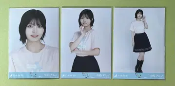 노기자카46 브로마이드 나카니시 아루노 카가와 라이브 T셔츠 3종 컴프