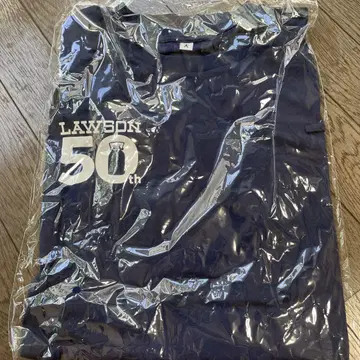 LAWSON 50주년 티셔츠 네이비