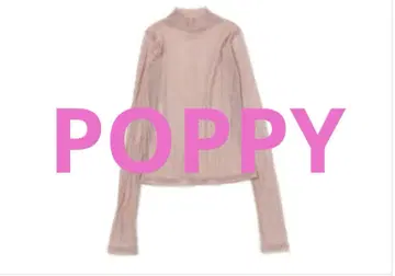 POPPY 하이넥 라메 상의
